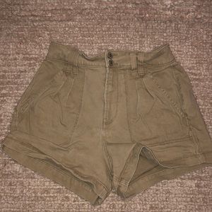 Hollister Khaki High-waist Shorts